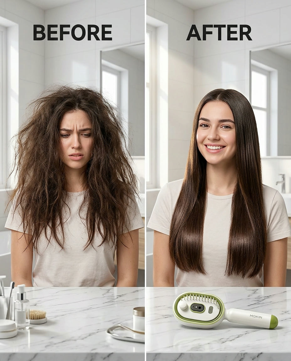 MistGlow™ Electric Spray Hair Brush