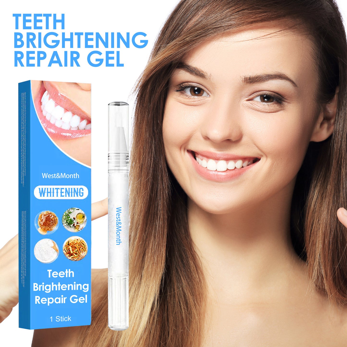 Tooth Brightening & Repair Pen – White Smile in Days | Fast LED-Free Teeth Whitening