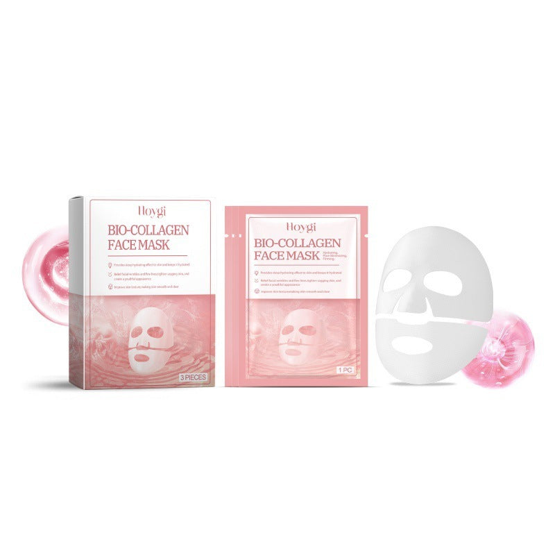 Hydrating Bio-Collagen Facial Mask – 3PCS | For Smooth & Radiant Skin