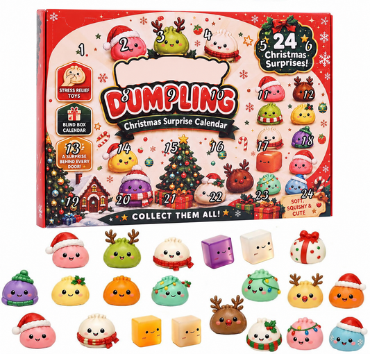 Christmas Dumpling Advent Calendar | 24 Days of Squishy Surprises