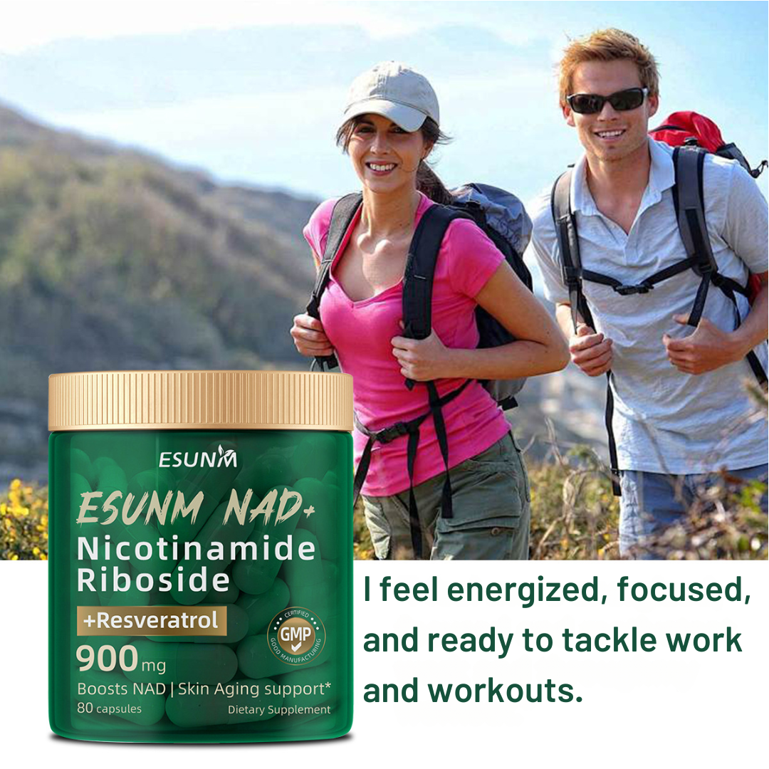 NAD+ Complex 900mg – Nicotinamide Riboside & Resveratrol | Anti-Aging, Energy & Focus