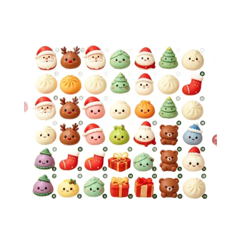 Advent Calendar 2026 Christmas Squishies, 24 Mini Surprises