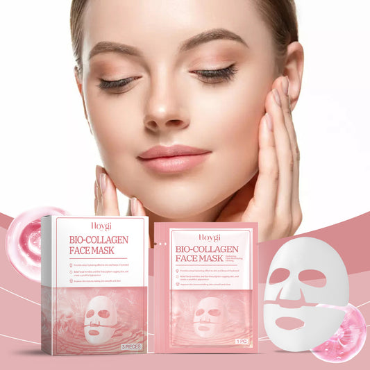 Hydrating Bio-Collagen Facial Mask – 3PCS | For Smooth & Radiant Skin