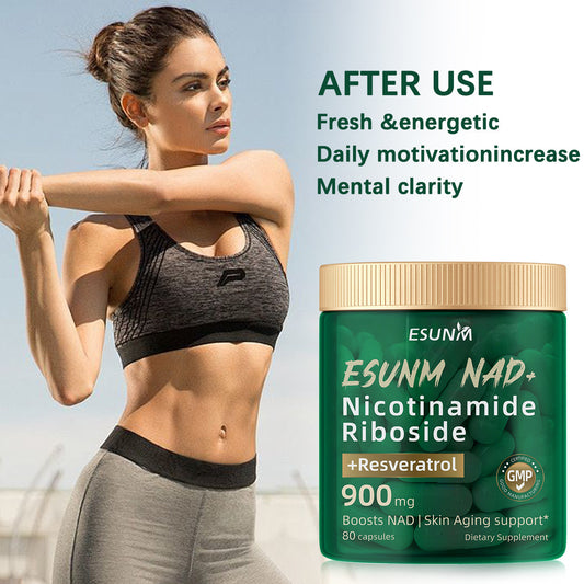 NAD+ Complex 900mg – Nicotinamide Riboside & Resveratrol | Anti-Aging, Energy & Focus